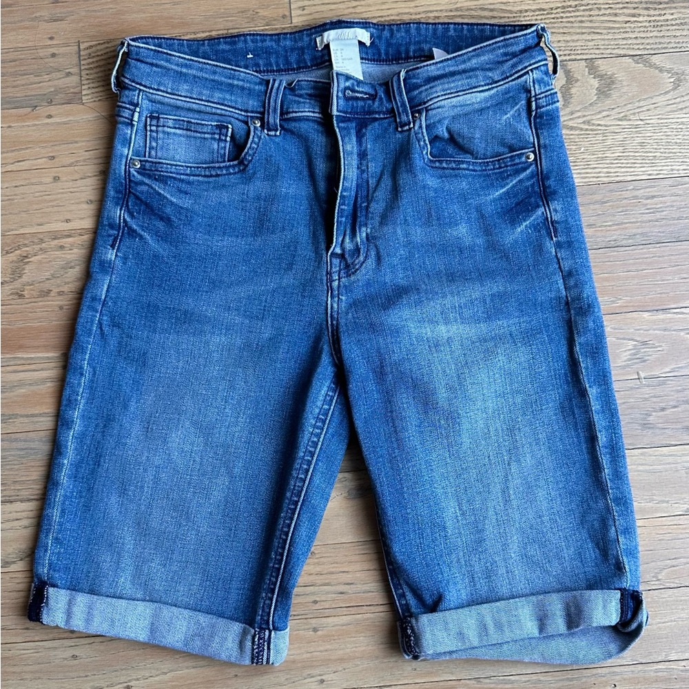 H&M cotton-blend Bermuda shorts | size: 4